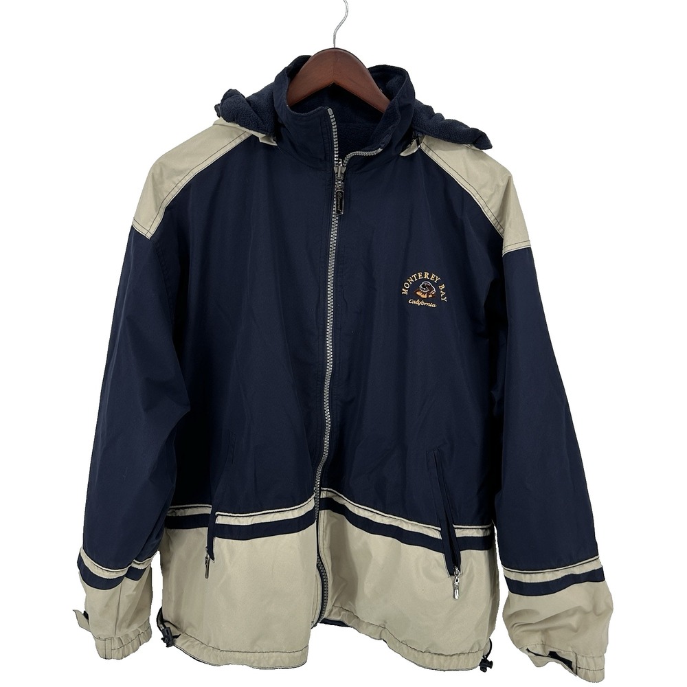 Cheneral Vintage 90s Monterey Bay California Reversible Fleece Lined Jacket XL
